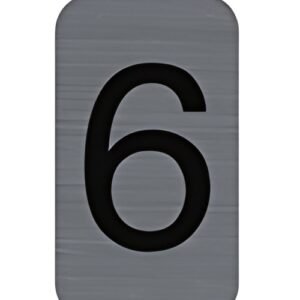EXACOMPTA Plaque de signalisation chiffres "6", 25 x 44 mm