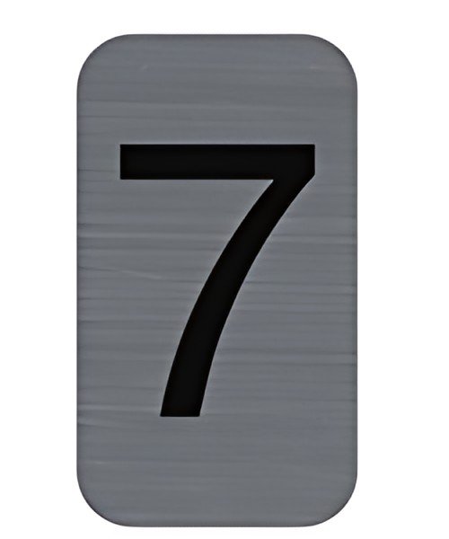 EXACOMPTA Plaque de signalisation chiffres "7", 25 x 44 mm