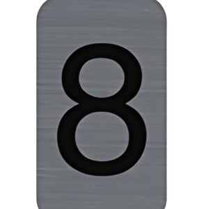 EXACOMPTA Plaque de signalisation chiffres "8", 25 x 44 mm