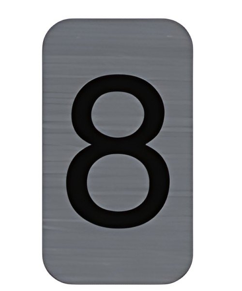 EXACOMPTA Plaque de signalisation chiffres "8", 25 x 44 mm