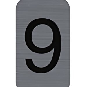 EXACOMPTA Plaque de signalisation chiffres "9", 25 x 44 mm