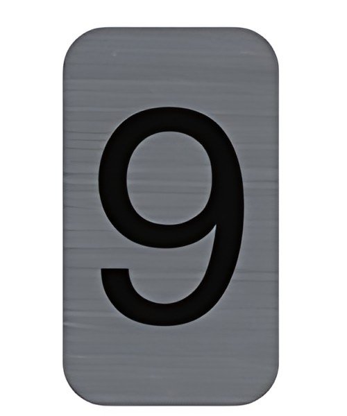 EXACOMPTA Plaque de signalisation chiffres "9", 25 x 44 mm