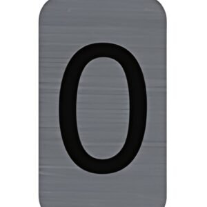 EXACOMPTA Plaque de signalisation chiffres "0", 25 x 44 mm