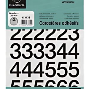 EXACOMPTA Chiffres auto-adhésifs 0-9, 30 mm, noir