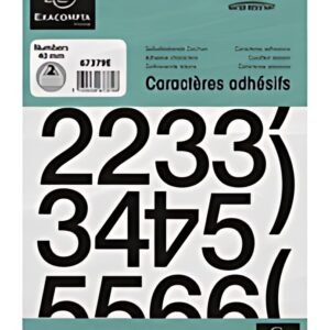 EXACOMPTA Chiffres auto-adhésifs 0-9, 20 mm, noir