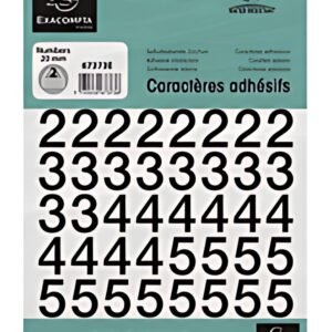 EXACOMPTA Chiffres auto-adhésifs 0-9, 50 mm, noir
