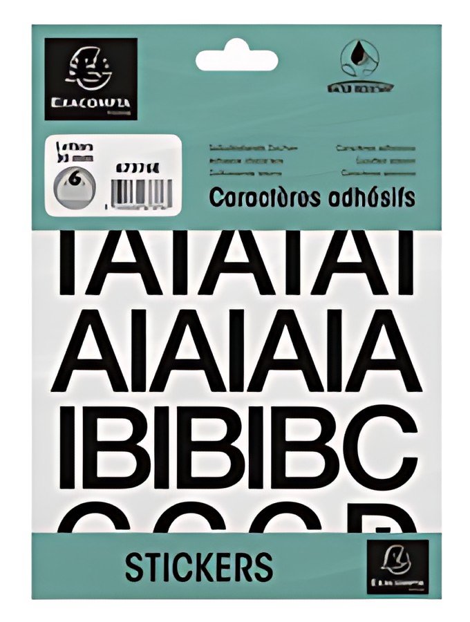 EXACOMPTA Lettres auto-adhésives A-Z, 30 mm, noir