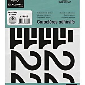 EXACOMPTA Chiffres auto-ashésifs 0-9, 60 mm, noir