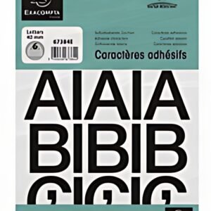 EXACOMPTA Lettres auto-adhésives A-Z, 40 mm, noir
