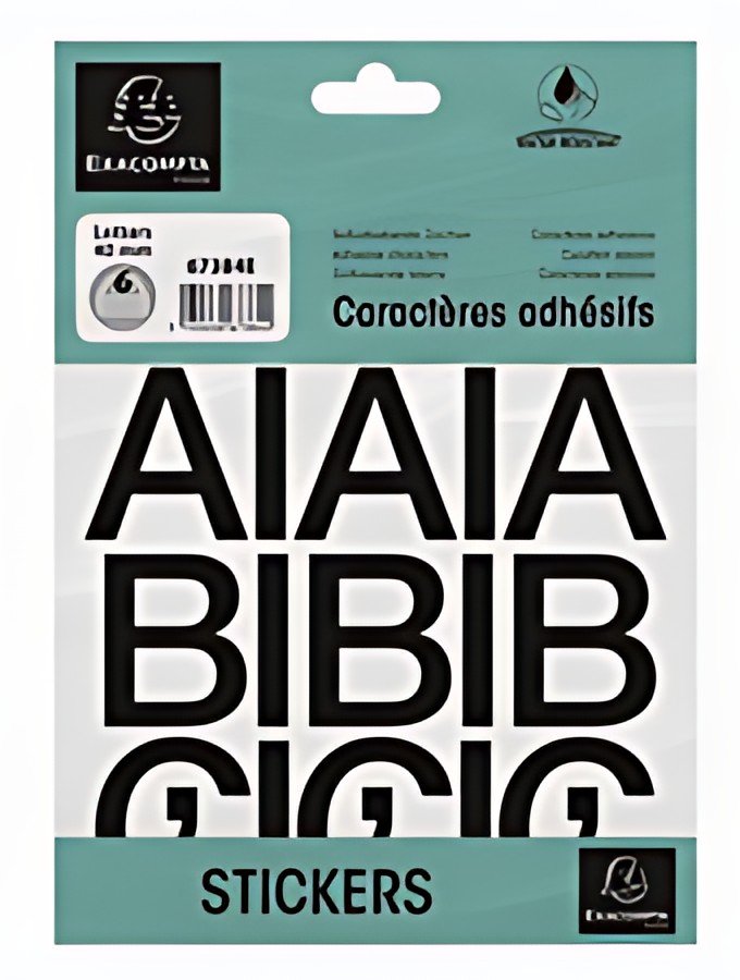 EXACOMPTA Lettres auto-adhésives A-Z, 40 mm, noir