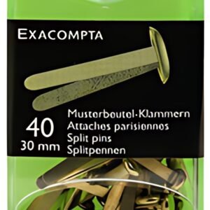 EXACOMPTA Attaches parisiennes à tête ronde, en laiton,30 mm