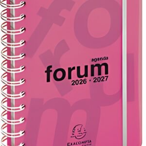 EXACOMPTA Agenda scolaire Forum Linicolor, 2026/2027, rose