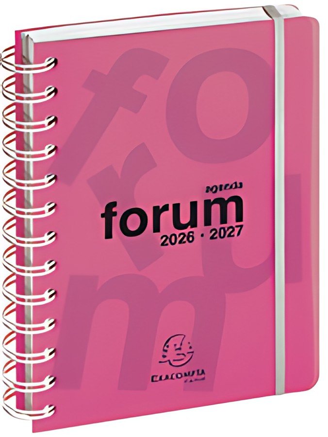 EXACOMPTA Agenda scolaire Forum Linicolor, 2026/2027, rose