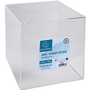 EXACOMPTA Urne, en acrylique, transparent