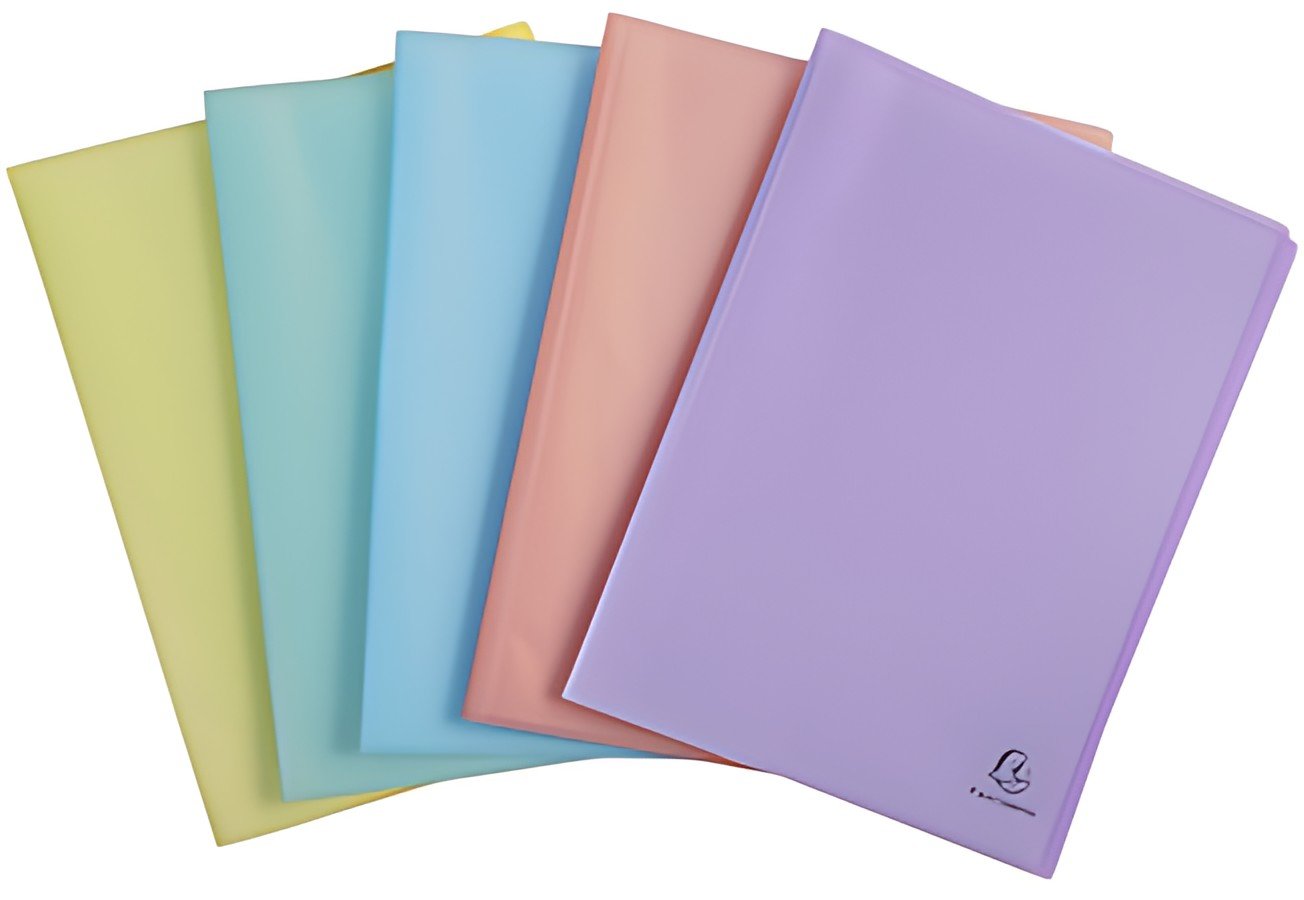 EXACOMPTA Protège-documents Chromaline Pastel, 50 pochettes