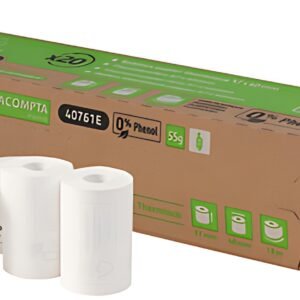 EXACOMPTA Bobine thermique pour caisse, 80 mm x 76 mm, blanc