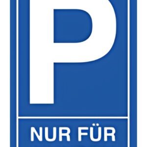 EXACOMPTA Hinweisschild "Kundenparkplatz", blau/weiß
