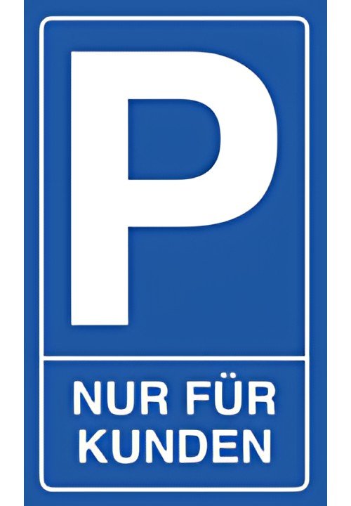 EXACOMPTA Panneau « Parking clients » bleu/blanc