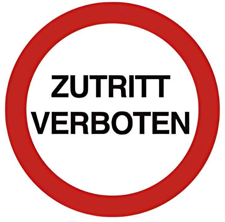Panneau EXACOMPTA "Accès interdit", rouge/blanc