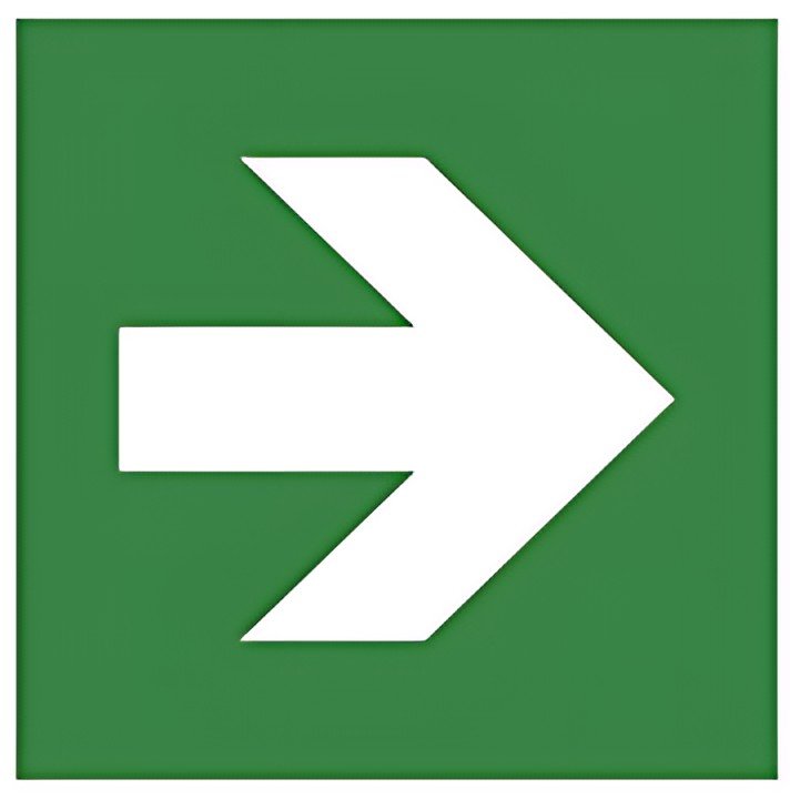 EXACOMPTA Plaque de signalisation "Flèche vers la droite"
