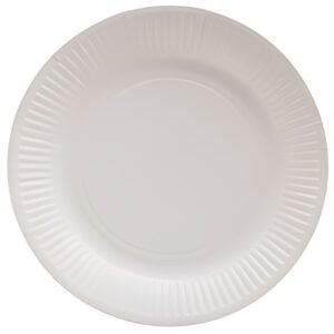PROnappe Assiette en carton, rond, 230 mm, blanc