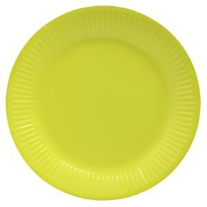PROnappe Assiette en carton, rond, 230 mm, vert kiwi