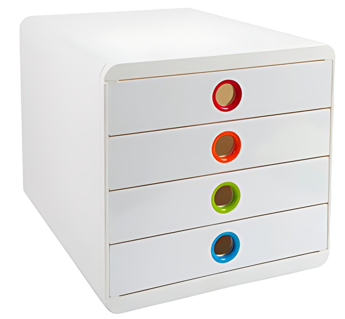 EXACOMPTA Module de classement POP-BOX, 4 tiroirs