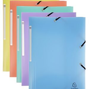 EXACOMPTA Chemise à élastiques Chromaline, PP, A4, assorti