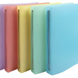 EXACOMPTA Classeur à anneaux Chromaline, 4 anneaux, assorti