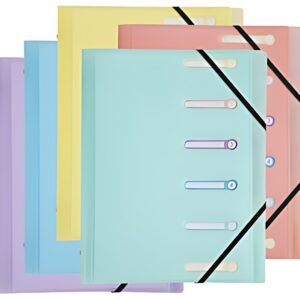 EXACOMPTA Trieur Chromaline, A4, 6 compartiments, assorti