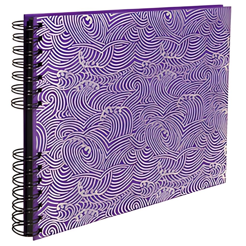 EXACOMPTA Album photo à spirales Japan, 320 x 220 mm, violet