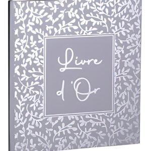 EXACOMPTA Livre d'Or AutentiK, 190 x 210 mm, bleu gris