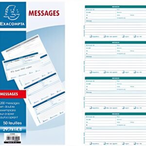 EXACOMPTA Brochure Messages téléphone