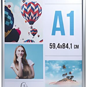 EXACOMPTA Cadre porte-affiche en aluminium, A1, argent