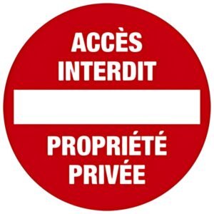EXACOMPTA Panneau de signalisation "Accès interdit"