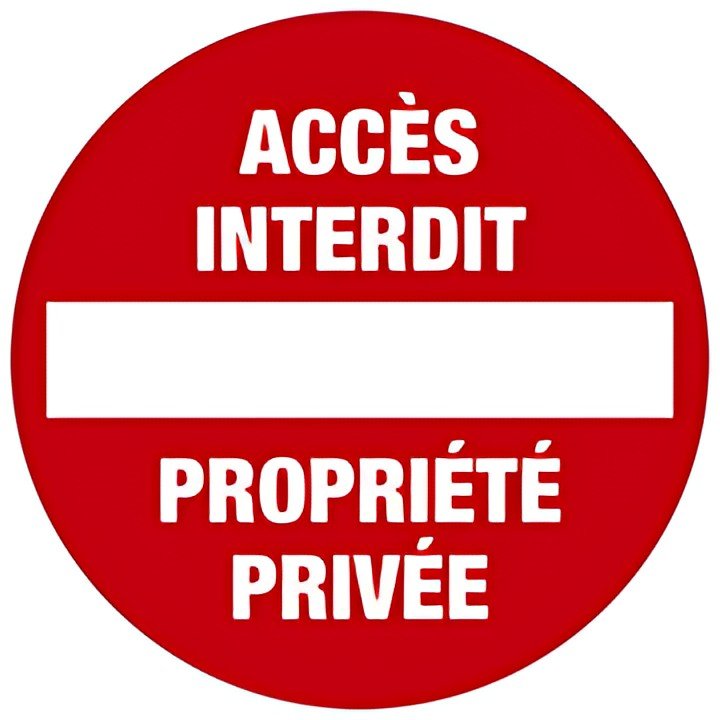 EXACOMPTA Panneau de signalisation "Accès interdit"