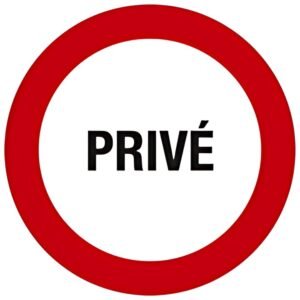 EXACOMPTA Panneau de signalisation "Privé"