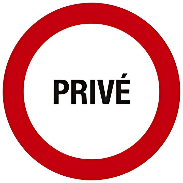 EXACOMPTA Panneau de signalisation "Privé"