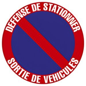EXACOMPTA Panneau de signalisation "Défense de stationner"