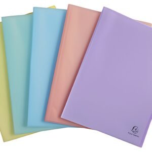 EXACOMPTA Protège-documents Chromaline 20 pochettes, assorti