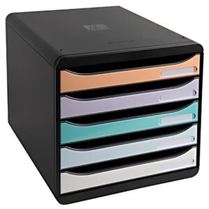 EXACOMPTA Module de classement BIG-BOX, 5 tiroirs, coloré