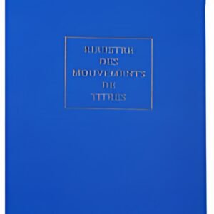 LE DAUPHIN Registre "Mouvements de titres", 297 x 210 mm