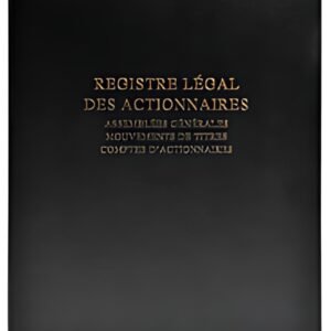 LE DAUPHIN Registre Légal des Actionnaires, 297 x 210 mm