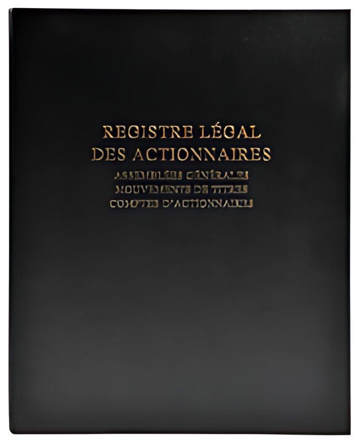 LE DAUPHIN Registre Légal des Actionnaires, 297 x 210 mm