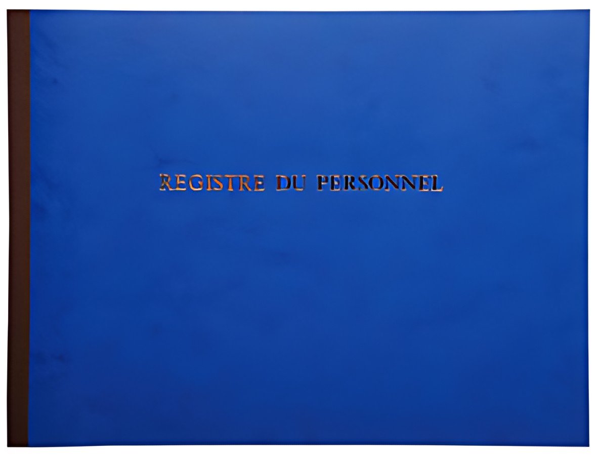 LE DAUPHIN Piqûre "Registre du personnel", bleu