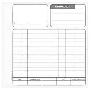 LE DAUPHIN Manifold "Commandes", 210 x 148 mm, tripli