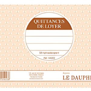 LE DAUPHIN Manifold "Quittances de loyer", 125 x 210 mm