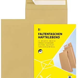 MAILmedia Pochettes à soufflets avec bande auto-adhésive, C4