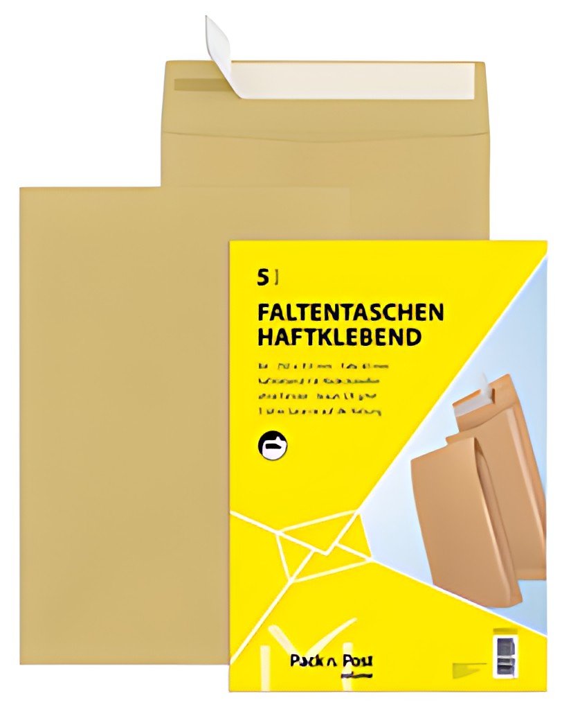 MAILmedia pochette à soufflets avec bande auto-adhésive, B4