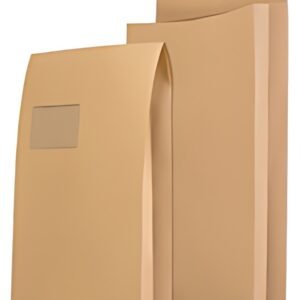 MAILmedia Pochettes d'expédition C4, avec fenêtre, 8 marron